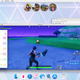 The chat bubbles float above other open apps.